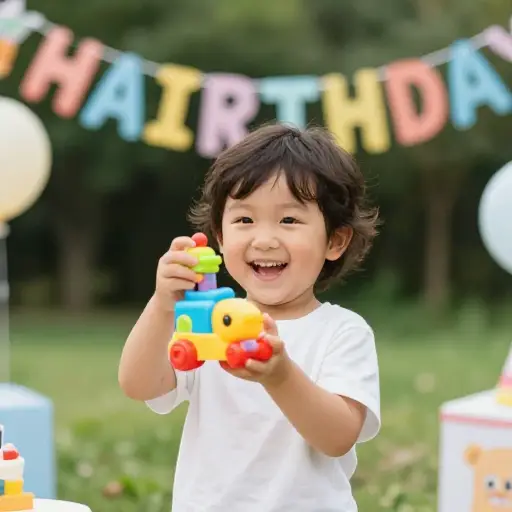 我生日时收到了一个新玩具。