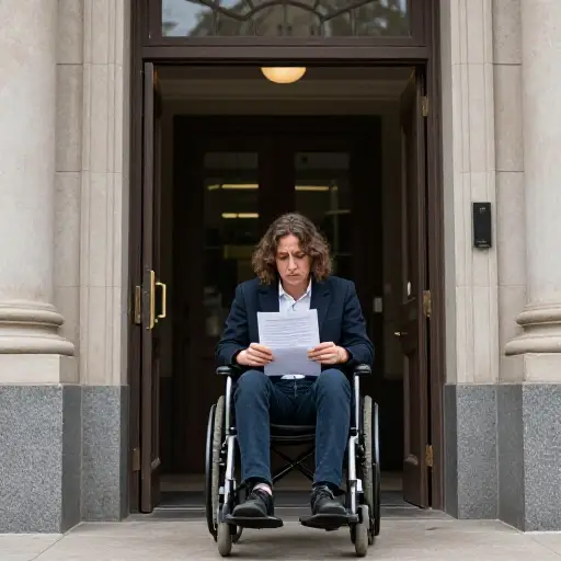 他这样做真的很不公平，因为这项法律应该为身体有障碍的人做出一些修订。