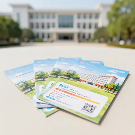 这些传单包含了关于学校的一些基本信息。