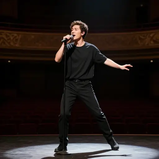 他是一名多才多艺的表演者，能轻松地唱歌、跳舞和演戏。