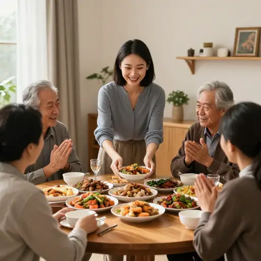 也要感谢你的妻子，我们真的很喜欢她做的美味佳肴。