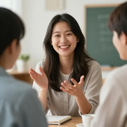 我姐姐非常健谈。