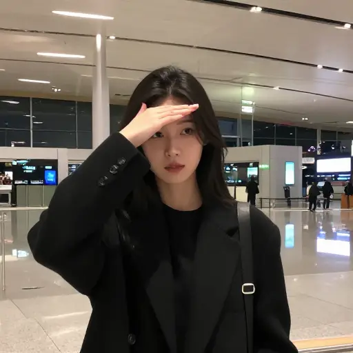 机场航站楼耀眼的灯光让我暂时失明。