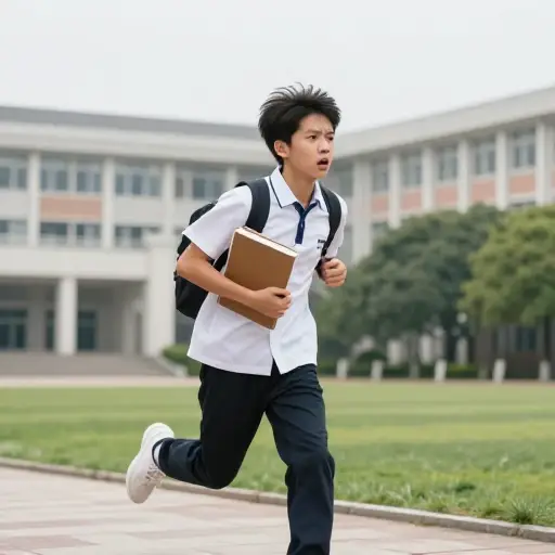我很着急，我的课马上就要开始了。