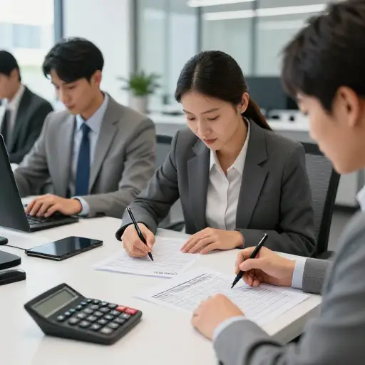 许多员工为退休养老金基金缴款。