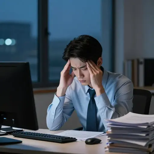 你不能继续这样生活，总是被工作和所有这些加班压得喘不过气来。