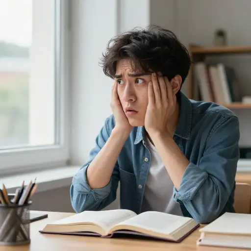 巨大的噪声将他的注意力从书本上转移开了。