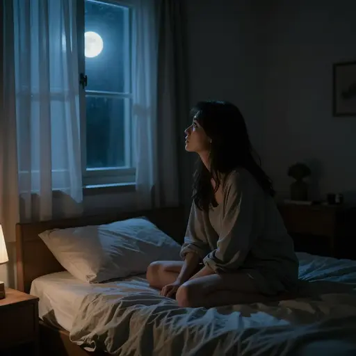 有一次，她在半夜醒来，听到外面有奇怪的声响。