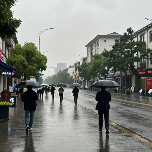 天气预报预测整个下午将有分散的阵雨。
