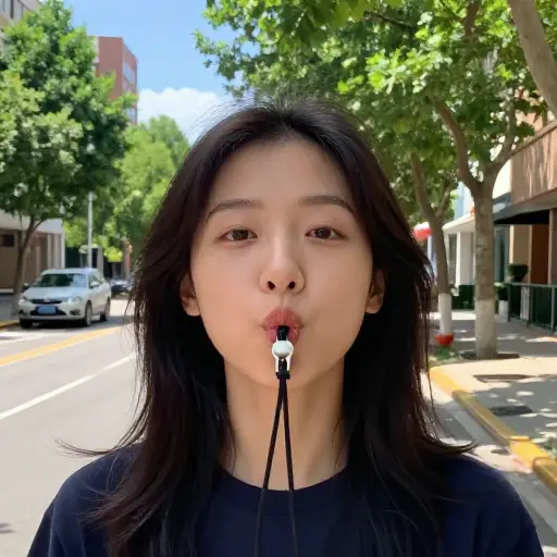 有人在外面吹着欢快的口哨。