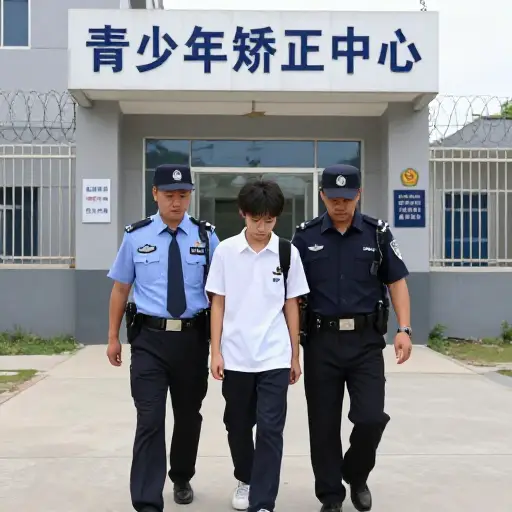 他被送往一个青少年罪犯机构。