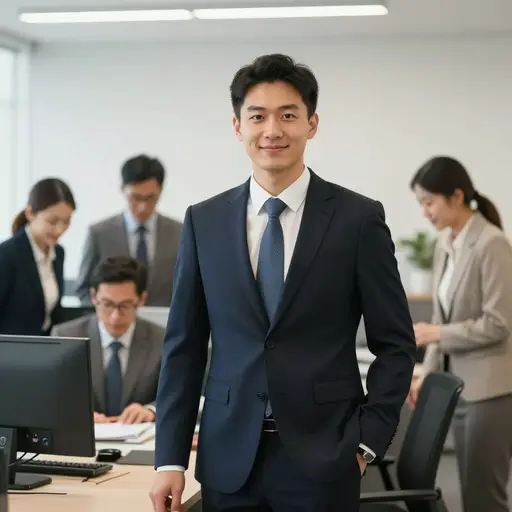 他不会为了升职而卑躬屈膝，贬低自己的人格。