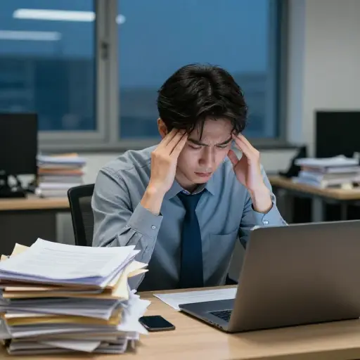 我上周在报纸上读到，过度工作可能会对你的健康造成严重损害。