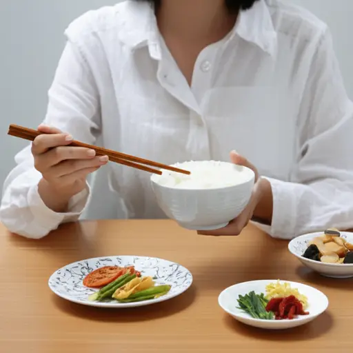 我午餐通常吃米饭。