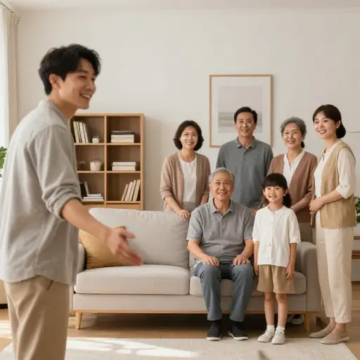 我想请你见见我的家人。