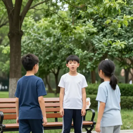 我经常听到孩子们在公园里说粗话。