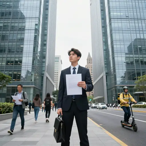 这位不走运的求职者在面试当天去错了办公楼。