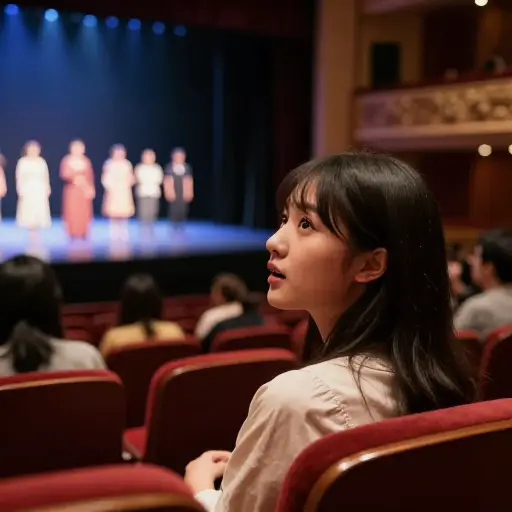 她被表演者的才华所折服。