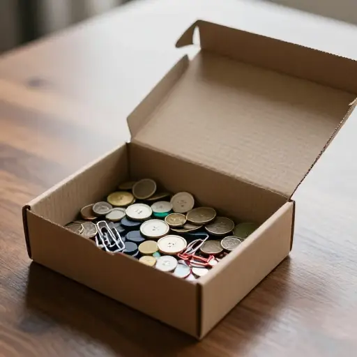 我用这个盒子来存放零碎物品。