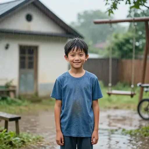 在他心中，雨的气息与童年的记忆是分不开的。