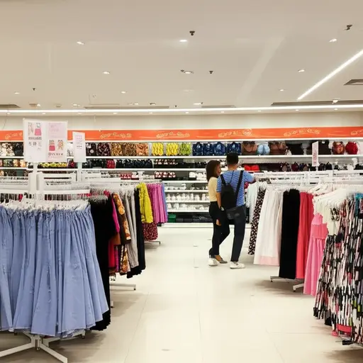 我们在百货商店里买衣服和玩具。