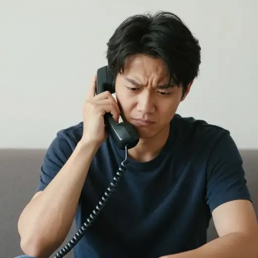 我让他别烦我，然后拔掉了电话线。