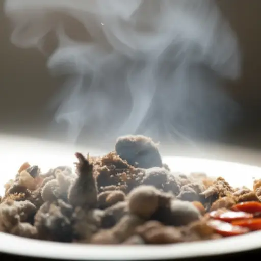 腐烂的食物散发出令人作呕的气味。