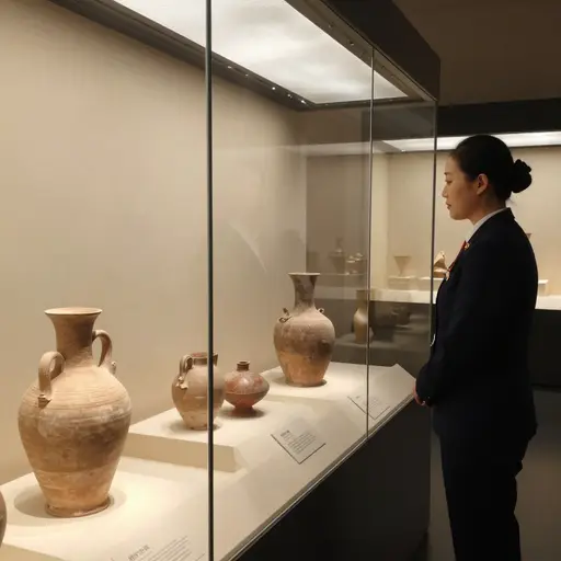 博物馆陈列了仿制的复制品以保护易碎的原件。