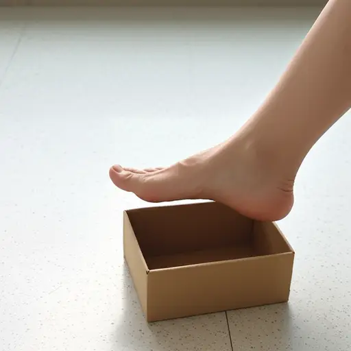 小心别踩到盒子，不然你会把它压扁的。