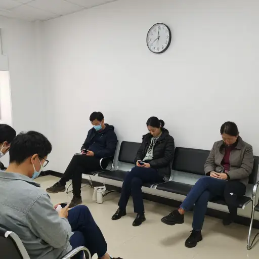 我们在诊所忍受了三个小时的等待才看到医生。