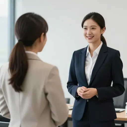 她的经理向她透露了新职位的消息。