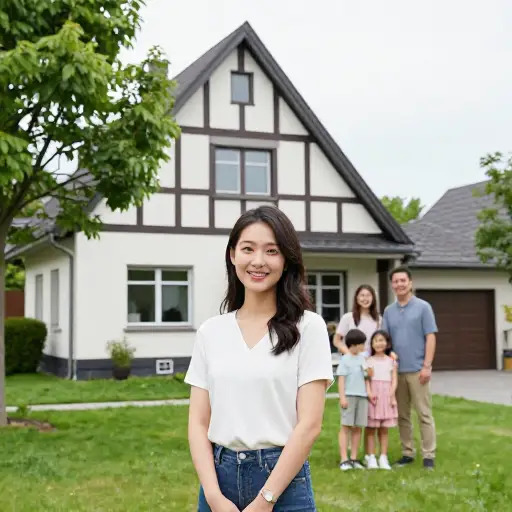 她在德国与一个寄宿家庭住了一段时间。