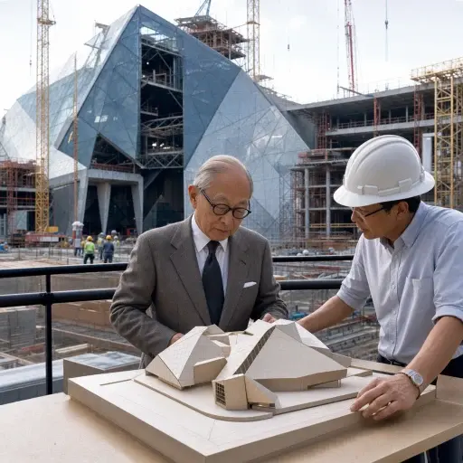 这座在建建筑由贝聿铭设计。