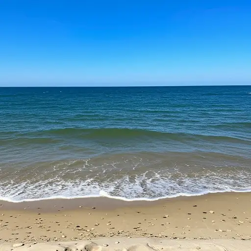 从海上吹来的微风纯净而清新。