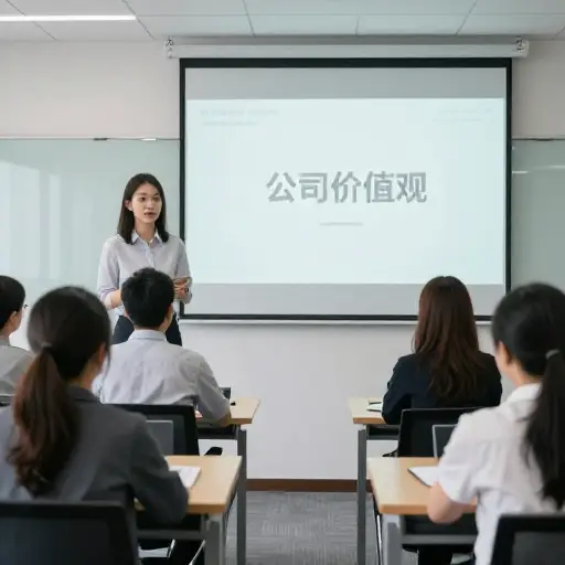 作为一名新成员，她接受了广泛的培训以适应公司文化。