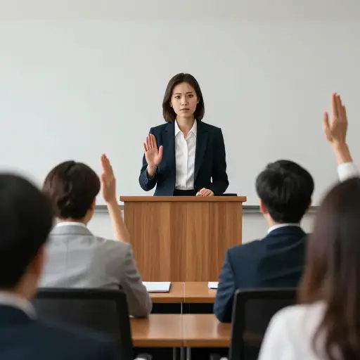 她不喜欢在演讲期间被打断。