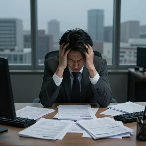 这家公司深陷债务。