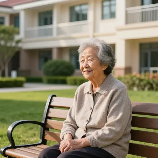 我祖母现在住在一家养老院。