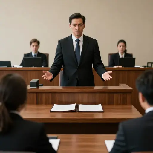 在向陪审团的最后请求中，律师强调了证据的缺乏。