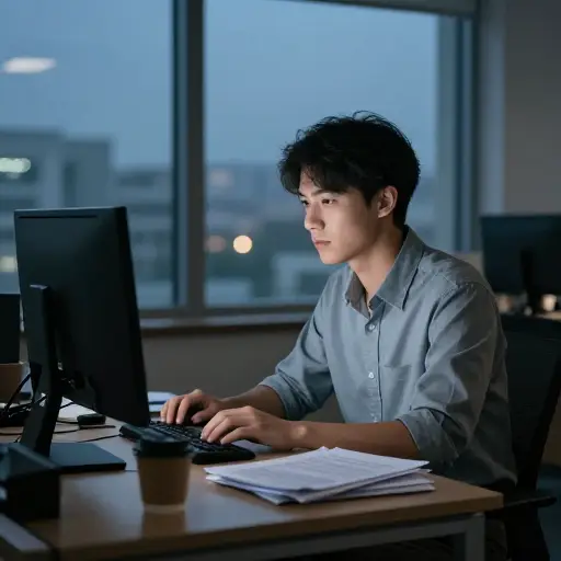 他坚持不懈地工作以实现他的目标。