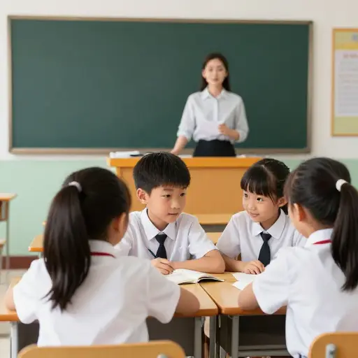 那些淘气的孩子上课时在说话。
