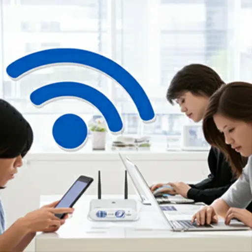 这家商店为顾客提供免费WiFi。