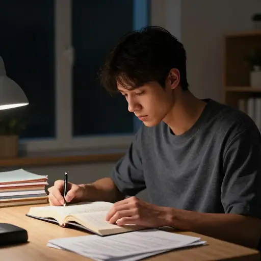 他竭尽全力以实现成为医生的梦想。
