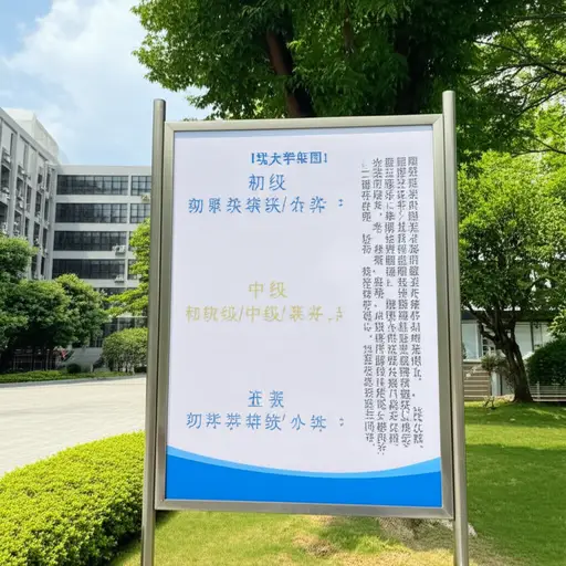这所大学将课程分为三个等级。