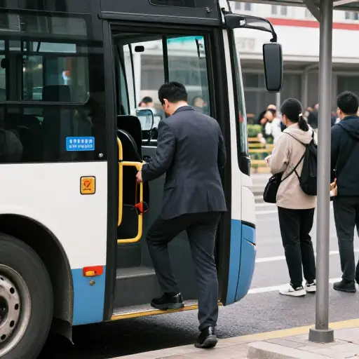趁车门还没关，我们上车吧。