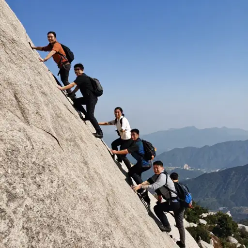爬那座山是我们旅行中最令人兴奋的经历之一。