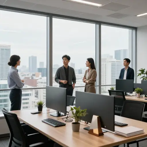 她的新办公室让全公司的人都羡慕不已。
