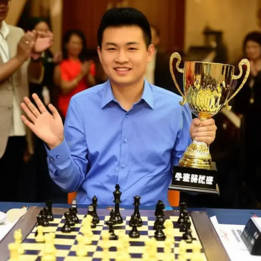 经过激烈的比赛，他成为了这场象棋比赛的冠军。