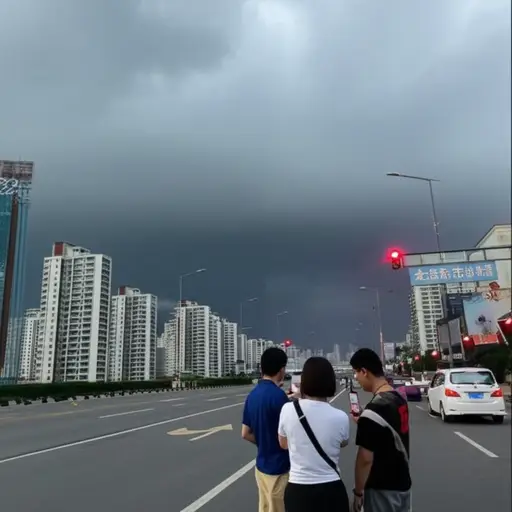 警报系统会在台风临近时及时提醒居民。