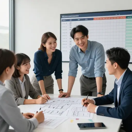 两家公司一起努力，最终按时完成了那个雄心勃勃的项目。